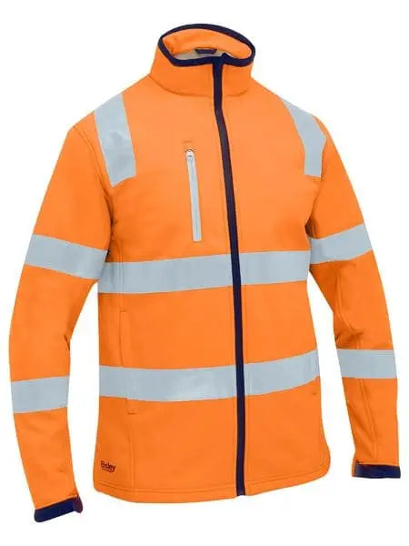 Bisley Taped Hi Vis Softshell Jacket BJ6058T - City Workwear